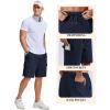 image:imageCOOFANDY Mens Cargo Cotton Twill Cargo Shorts Drawstring Stretch Elastic Waist Casual Work Short with 5 PocketsNavy Bule
