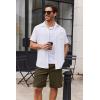 image:imageCOOFANDY Mens Cargo Cotton Twill Cargo Shorts Drawstring Stretch Elastic Waist Casual Work Short with 5 PocketsOlive Green