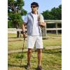 image:imageCOOFANDY Mens Cargo Cotton Twill Cargo Shorts Drawstring Stretch Elastic Waist Casual Work Short with 5 PocketsWhite