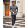 image:imageCOOFANDY Mens Casual Button Down Long Sleeve Untucked Denim Dress ShirtGrey