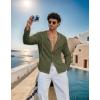 image:imageCOOFANDY Mens Casual Button Down Shirt Summer Beach Shirts Lightweight Hoodie Sun Protection Coverup for Travel VacationArmy Green