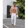 image:imageCOOFANDY Mens Casual Button Down Shirt Summer Beach Shirts Lightweight Hoodie Sun Protection Coverup for Travel VacationKhaki