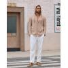 image:imageCOOFANDY Mens Casual Button Down Shirt Summer Beach Shirts Lightweight Hoodie Sun Protection Coverup for Travel VacationKhaki