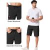 image:imageCOOFANDY Mens Casual Cargo Shorts 10 Drawstring Elastic Waist Shorts Summer Cotton Chino Work Shorts with 6 PocketsBlack