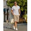 image:imageCOOFANDY Mens Casual Cargo Shorts 10 Drawstring Elastic Waist Shorts Summer Cotton Chino Work Shorts with 6 PocketsKhaki