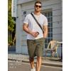 image:imageCOOFANDY Mens Casual Cargo Shorts 10 Drawstring Elastic Waist Shorts Summer Cotton Chino Work Shorts with 6 PocketsOlive Green