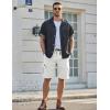 image:imageCOOFANDY Mens Casual Cargo Shorts 10 Drawstring Elastic Waist Shorts Summer Cotton Chino Work Shorts with 6 PocketsWhite