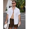 image:imageCOOFANDY Mens Casual Cotton Shorts Summer Beach 5 Inch Shorts Lightweight Drawstring Elastic Waist Chino Golf ShortsBrown