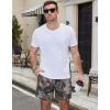 image:imageCOOFANDY Mens Casual Cotton Shorts Summer Beach 5 Inch Shorts Lightweight Drawstring Elastic Waist Chino Golf ShortsCamouflage 1
