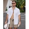 image:imageCOOFANDY Mens Casual Cotton Shorts Summer Beach 5 Inch Shorts Lightweight Drawstring Elastic Waist Chino Golf ShortsLight Khaki