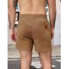 image:imageCOOFANDY Mens Casual Cotton Shorts Summer Beach 5 Inch Shorts Lightweight Drawstring Elastic Waist Chino Golf ShortsYellow