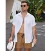 image:imageCOOFANDY Mens Casual Cotton Shorts Summer Beach 5 Inch Shorts Lightweight Drawstring Elastic Waist Chino Golf ShortsYellow