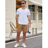 image:imageCOOFANDY Mens Casual Cotton Shorts Summer Beach 5 Inch Shorts Lightweight Drawstring Elastic Waist Chino Golf ShortsYellow