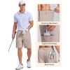 image:imageCOOFANDY Mens Casual Golf Shorts 9 Lightweight Stretch QuickDry Shorts for Hiking Work with 4 PocketsApricot