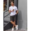 image:imageCOOFANDY Mens Casual Golf Shorts 9 Lightweight Stretch QuickDry Shorts for Hiking Work with 4 PocketsDark Gray