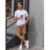 image:imageCOOFANDY Mens Casual Golf Shorts 9 Lightweight Stretch QuickDry Shorts for Hiking Work with 4 PocketsKhaki