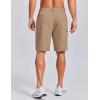 image:imageCOOFANDY Mens Casual Golf Shorts 9 Lightweight Stretch QuickDry Shorts for Hiking Work with 4 PocketsKhaki