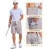 image:imageCOOFANDY Mens Casual Golf Shorts 9 Lightweight Stretch QuickDry Shorts for Hiking Work with 4 PocketsLight Gray