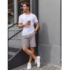 image:imageCOOFANDY Mens Casual Golf Shorts 9 Lightweight Stretch QuickDry Shorts for Hiking Work with 4 PocketsLight Gray