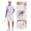 image:imageCOOFANDY Mens Casual Golf Shorts 9 Lightweight Stretch QuickDry Shorts for Hiking Work with 4 PocketsWhite