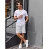 image:imageCOOFANDY Mens Casual Golf Shorts 9 Lightweight Stretch QuickDry Shorts for Hiking Work with 4 PocketsWhite