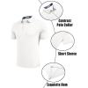 image:imageCOOFANDY Mens Casual Polo Shirts Short Sleeve Classic Basic Tee Button Collar Shirt Summer Golf TShirt02 White  Arrow