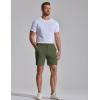 image:imageCOOFANDY Mens Casual Shorts 7 Stretch Golf Shorts with 4 Pockets Quick Dry Lightweight Shorts Dress for Hiking WorkArmy Green