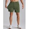 image:imageCOOFANDY Mens Casual Shorts 7 Stretch Golf Shorts with 4 Pockets Quick Dry Lightweight Shorts Dress for Hiking WorkArmy Green