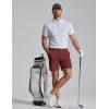 image:imageCOOFANDY Mens Casual Shorts 7 Stretch Golf Shorts with 4 Pockets Quick Dry Lightweight Shorts Dress for Hiking WorkBrick Red