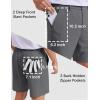 image:imageCOOFANDY Mens Casual Shorts 7 Stretch Golf Shorts with 4 Pockets Quick Dry Lightweight Shorts Dress for Hiking WorkDark Grey