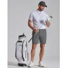 image:imageCOOFANDY Mens Casual Shorts 7 Stretch Golf Shorts with 4 Pockets Quick Dry Lightweight Shorts Dress for Hiking WorkDark Grey