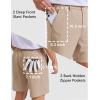 image:imageCOOFANDY Mens Casual Shorts 7 Stretch Golf Shorts with 4 Pockets Quick Dry Lightweight Shorts Dress for Hiking WorkKhaki