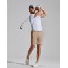 image:imageCOOFANDY Mens Casual Shorts 7 Stretch Golf Shorts with 4 Pockets Quick Dry Lightweight Shorts Dress for Hiking WorkKhaki