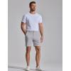 image:imageCOOFANDY Mens Casual Shorts 7 Stretch Golf Shorts with 4 Pockets Quick Dry Lightweight Shorts Dress for Hiking WorkLight Grey