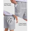 image:imageCOOFANDY Mens Casual Shorts 7 Stretch Golf Shorts with 4 Pockets Quick Dry Lightweight Shorts Dress for Hiking WorkLight Grey