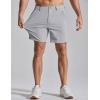 image:imageCOOFANDY Mens Casual Shorts 7 Stretch Golf Shorts with 4 Pockets Quick Dry Lightweight Shorts Dress for Hiking WorkLight Grey