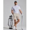image:imageCOOFANDY Mens Casual Shorts 7 Stretch Golf Shorts with 4 Pockets Quick Dry Lightweight Shorts Dress for Hiking WorkLight Khaki