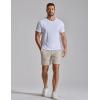 image:imageCOOFANDY Mens Casual Shorts 7 Stretch Golf Shorts with 4 Pockets Quick Dry Lightweight Shorts Dress for Hiking WorkLight Khaki