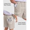 image:imageCOOFANDY Mens Casual Shorts 7 Stretch Golf Shorts with 4 Pockets Quick Dry Lightweight Shorts Dress for Hiking WorkLight Khaki