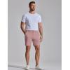 image:imageCOOFANDY Mens Casual Shorts 7 Stretch Golf Shorts with 4 Pockets Quick Dry Lightweight Shorts Dress for Hiking WorkPink