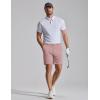 image:imageCOOFANDY Mens Casual Shorts 7 Stretch Golf Shorts with 4 Pockets Quick Dry Lightweight Shorts Dress for Hiking WorkPink