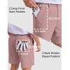 image:imageCOOFANDY Mens Casual Shorts 7 Stretch Golf Shorts with 4 Pockets Quick Dry Lightweight Shorts Dress for Hiking WorkPink
