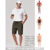 image:imageCOOFANDY Mens Casual Shorts 9 Chino Cotton Shorts Summer Beach Drawstring Shorts with PocketsArmy Green