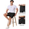 image:imageCOOFANDY Mens Casual Shorts 9 Chino Cotton Shorts Summer Beach Drawstring Shorts with PocketsBlack