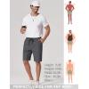 image:imageCOOFANDY Mens Casual Shorts 9 Chino Cotton Shorts Summer Beach Drawstring Shorts with PocketsDark Grey