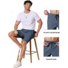 image:imageCOOFANDY Mens Casual Shorts 9 Chino Cotton Shorts Summer Beach Drawstring Shorts with PocketsDeep Blue