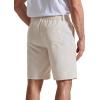 image:imageCOOFANDY Mens Casual Shorts 9 Flat Front Elastic Waist Linen Dress Shorts Lightweight Summer Outfits with PocketsBeige