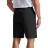 image:imageCOOFANDY Mens Casual Shorts 9 Flat Front Elastic Waist Linen Dress Shorts Lightweight Summer Outfits with PocketsBlack