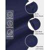 image:imageCOOFANDY Mens Casual Shorts 9 Flat Front Elastic Waist Linen Dress Shorts Lightweight Summer Outfits with PocketsNavy Blue