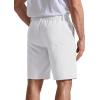 image:imageCOOFANDY Mens Casual Shorts 9 Flat Front Elastic Waist Linen Dress Shorts Lightweight Summer Outfits with PocketsWhite